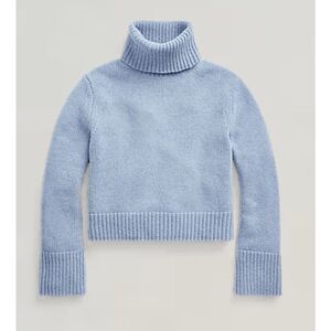 NWT Polo Ralph Lauren Wool-Cashmere Turtleneck Sweater, small $388 B13